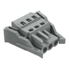 WAGO ELETTRONICA - Spina femmina per 1 conduttore.CAGE CLAMP®.2,5 mm².grigio