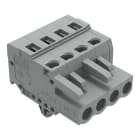 WAGO ELETTRONICA - Spina femmina per 1 conduttore.CAGE CLAMP®.2,5 mm².grigio