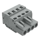 WAGO ELETTRONICA - Spina femmina per 1 conduttore.CAGE CLAMP®.2,5 mm².grigio