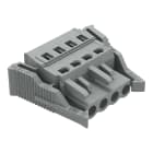 WAGO ELETTRONICA - Spina femmina per 1 conduttore.CAGE CLAMP®.2,5 mm².grigio