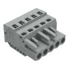 WAGO ELETTRONICA - Spina femmina per 1 conduttore.CAGE CLAMP®.2,5 mm².grigio