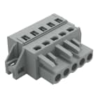 WAGO ELETTRONICA - Spina femmina per 1 conduttore.CAGE CLAMP®.2,5 mm².grigio 231-105/031-000