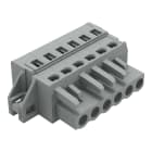 WAGO ELETTRONICA - Spina femmina per 1 conduttore.CAGE CLAMP®.2,5 mm².grigio