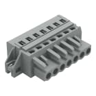 WAGO ELETTRONICA - Spina femmina per 1 conduttore.CAGE CLAMP®.2,5 mm².grigio