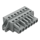WAGO ELETTRONICA - Spina femmina per 1 conduttore.CAGE CLAMP®.2,5 mm².grigio
