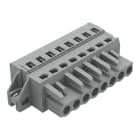 WAGO ELETTRONICA - Spina femmina per 1 conduttore.CAGE CLAMP®.2,5 mm².grigio