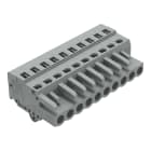 WAGO ELETTRONICA - Spina femmina per 1 conduttore.CAGE CLAMP®.2,5 mm².grigio