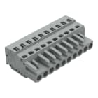 WAGO ELETTRONICA - Spina femmina per 1 conduttore.CAGE CLAMP®.2,5 mm².grigio