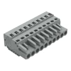 WAGO ELETTRONICA - Spina femmina per 1 conduttore.CAGE CLAMP®.2,5 mm².grigio