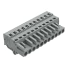 WAGO ELETTRONICA - Spina femmina per 1 conduttore.CAGE CLAMP®.2,5 mm².grigio