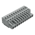 WAGO ELETTRONICA - Spina femmina per 1 conduttore.CAGE CLAMP®.2,5 mm².grigio
