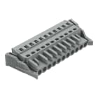 WAGO ELETTRONICA - Spina femmina per 1 conduttore.CAGE CLAMP®.2,5 mm².grigio