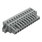 WAGO ELETTRONICA - Spina femmina per 1 conduttore.CAGE CLAMP®.2,5 mm².grigio
