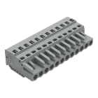 WAGO ELETTRONICA - Spina femmina per 1 conduttore.CAGE CLAMP®.2,5 mm².grigio