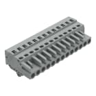 WAGO ELETTRONICA - Spina femmina per 1 conduttore.CAGE CLAMP®.2,5 mm².grigio