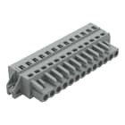 WAGO ELETTRONICA - Spina femmina per 1 conduttore.CAGE CLAMP®.2,5 mm².grigio