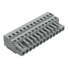 WAGO ELETTRONICA - Spina femmina per 1 conduttore.CAGE CLAMP®.2,5 mm².grigio
