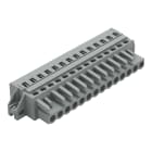WAGO ELETTRONICA - Spina femmina per 1 conduttore.CAGE CLAMP®.2,5 mm².grigio
