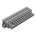 WAGO ELETTRONICA - Spina femmina per 1 conduttore.CAGE CLAMP®.2,5 mm².grigio