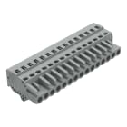 WAGO ELETTRONICA - Spina femmina per 1 conduttore.CAGE CLAMP®.2,5 mm².grigio 231-115/008-000