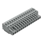 WAGO ELETTRONICA - Spina femmina per 1 conduttore.CAGE CLAMP®.2,5 mm².grigio