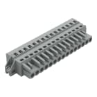 WAGO ELETTRONICA - Spina femmina per 1 conduttore.CAGE CLAMP®.2,5 mm².grigio