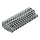 WAGO ELETTRONICA - Spina femmina per 1 conduttore.CAGE CLAMP®.2,5 mm².grigio