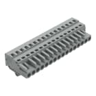 WAGO ELETTRONICA - Spina femmina per 1 conduttore.CAGE CLAMP®.2,5 mm².grigio