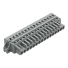 WAGO ELETTRONICA - Spina femmina per 1 conduttore.CAGE CLAMP®.2,5 mm².grigio