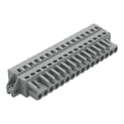 WAGO ELETTRONICA - Spina femmina per 1 conduttore.CAGE CLAMP®.2,5 mm².grigio