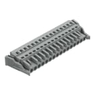 WAGO ELETTRONICA - Spina femmina per 1 conduttore.CAGE CLAMP®.2,5 mm².grigio