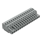 WAGO ELETTRONICA - Spina femmina per 1 conduttore.CAGE CLAMP®.2,5 mm².grigio