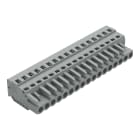 WAGO ELETTRONICA - Spina femmina per 1 conduttore.CAGE CLAMP®.2,5 mm².grigio