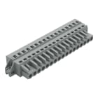 WAGO ELETTRONICA - Spina femmina per 1 conduttore.CAGE CLAMP®.2,5 mm².grigio