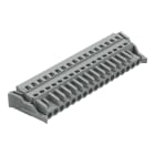 WAGO ELETTRONICA - Spina femmina per 1 conduttore.CAGE CLAMP®.2,5 mm².grigio