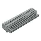 WAGO ELETTRONICA - Spina femmina per 1 conduttore.CAGE CLAMP®.2,5 mm².grigio