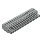 WAGO ELETTRONICA - Spina femmina per 1 conduttore.CAGE CLAMP®.2,5 mm².grigio