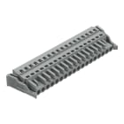 WAGO ELETTRONICA - Spina femmina per 1 conduttore.CAGE CLAMP®.2,5 mm².grigio