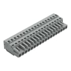 WAGO ELETTRONICA - Spina femmina per 1 conduttore.CAGE CLAMP®.2,5 mm².grigio