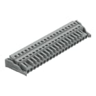 WAGO ELETTRONICA - Spina femmina per 1 conduttore.CAGE CLAMP®.2,5 mm².grigio
