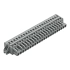 WAGO ELETTRONICA - Spina femmina per 1 conduttore.CAGE CLAMP®.2,5 mm².grigio