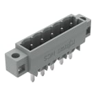 WAGO ELETTRONICA - Connettore maschio THT.Pin a saldare 1,2 x 1,2 mm.dritto.grigio