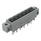 WAGO ELETTRONICA - Connettore maschio THT.Pin a saldare 1,2 x 1,2 mm.dritto.grigio