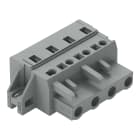 WAGO ELETTRONICA - Spina femmina per 1 conduttore.CAGE CLAMP®.2,5 mm².grigio