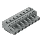 WAGO ELETTRONICA - Spina femmina per 1 conduttore.CAGE CLAMP®.2,5 mm².grigio