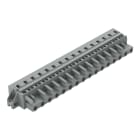 WAGO ELETTRONICA - Spina femmina per 1 conduttore.CAGE CLAMP®.2,5 mm².grigio