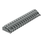 WAGO ELETTRONICA - Spina femmina per 1 conduttore.CAGE CLAMP®.2,5 mm².grigio