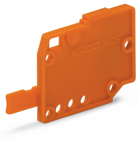 WAGO ELETTRONICA - Piastra terminale.spessore 1,5 mm.arancione