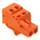 WAGO ELETTRONICA - Spina femmina per 1 conduttore.CAGE CLAMP®.2,5 mm².arancione