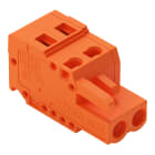WAGO ELETTRONICA - Spina femmina per 1 conduttore.CAGE CLAMP®.2,5 mm².arancione